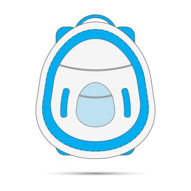 mavi sırt çantası kavramı