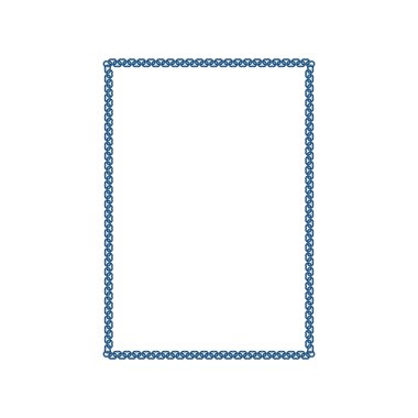 Metalik zincir çerçeve