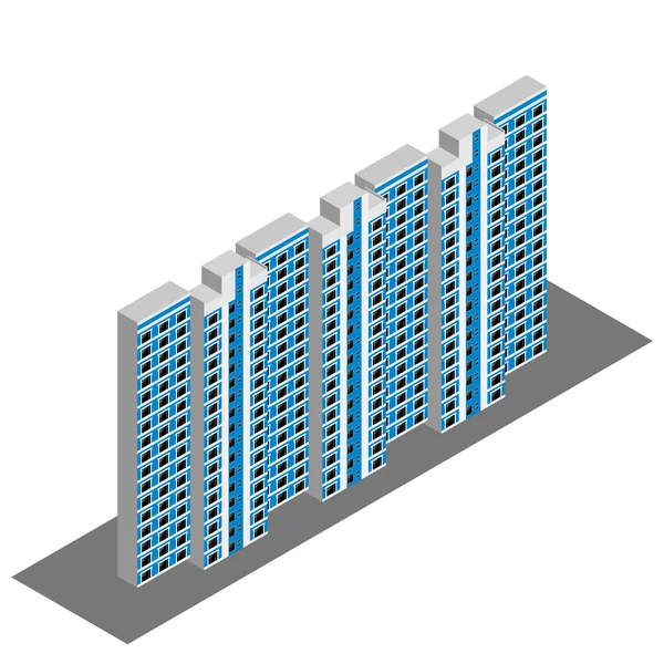 Casa residencial isométrica — Archivo Imágenes Vectoriales