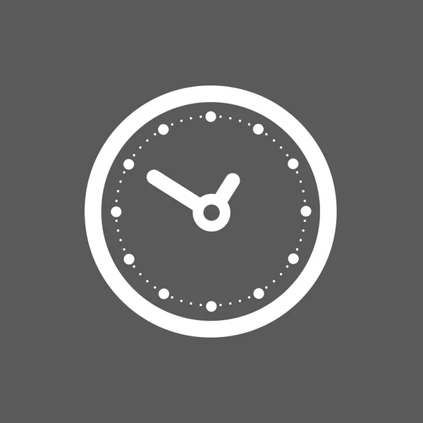 Icono de reloj negro — Vector de stock