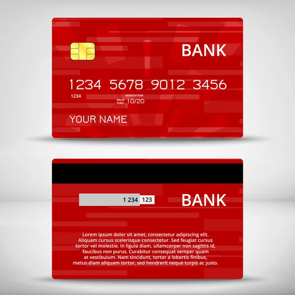 Vorlagen für Kreditkarten-Design — Stockvektor