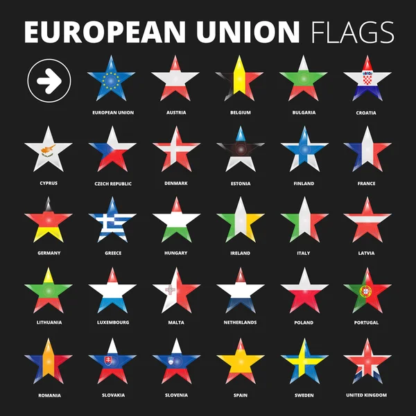 유럽 연합 국기 — 스톡 벡터