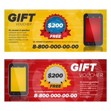 Hediye çeki tasarım şablonu