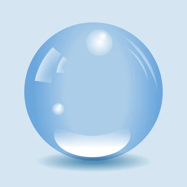 Gota de agua azul transparente — Archivo Imágenes Vectoriales