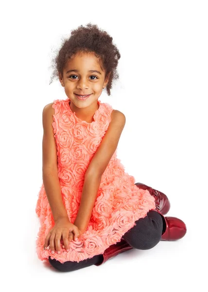 Vrij multi-culturele vier jaar oud meisje — Stockfoto
