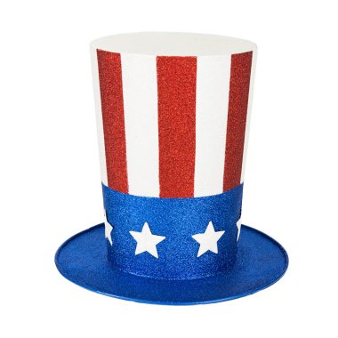 Işıltılı Amerikan vatansever şapka