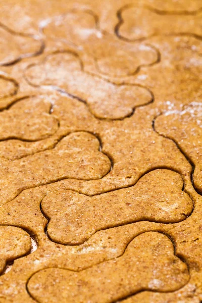 Homemade dog biscuit dough — Stock Photo, Image