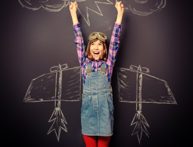 rüya uçuş. Fantastik, hayal.