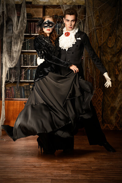 dancing vampires. Halloween.