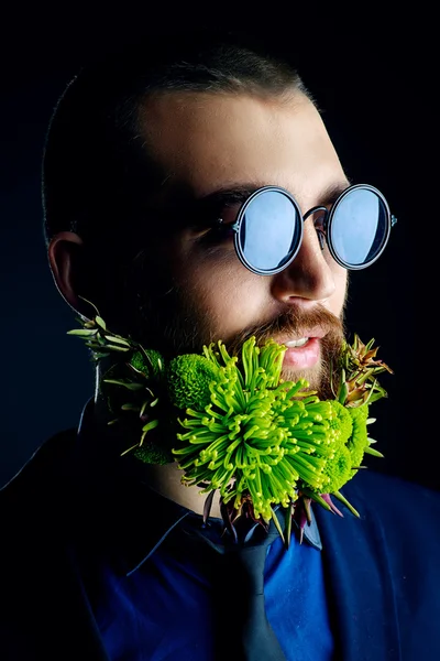 Webcam live barbe. Beauté masculine. Salon de coiffure Photo De Stock