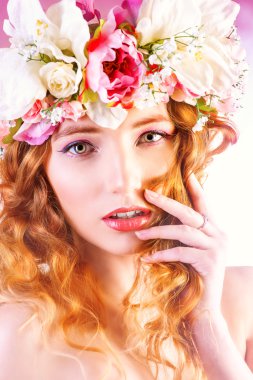 romantik kız. Güzellik, moda.