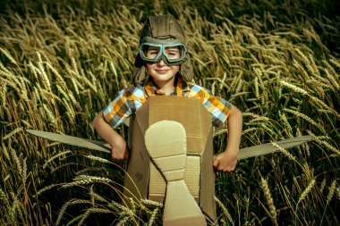 yolculuk. Fantastik, hayal. Retro tarzı. 