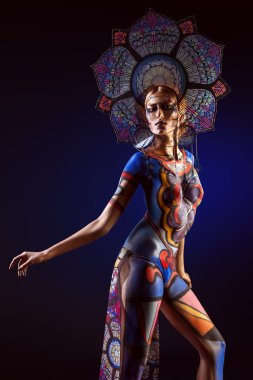 modern sanat. Vücut Boyama.