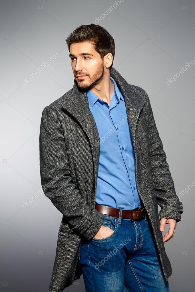 casual clothes. Men's beauty, fashion. — Stock Photo © prometeus #109100884