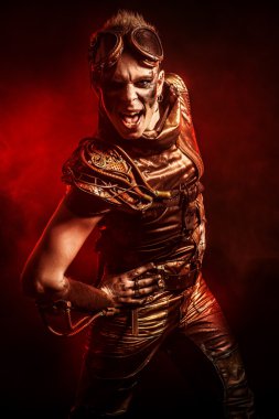 fütüristik makinist. Fantezi.