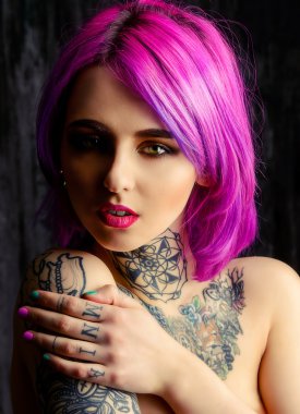 narcissus girl. Tattoo.