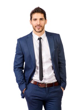 resmi bir takım elbise. Erkek güzelliği, moda.