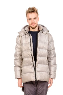 bir kış ceket garip adam.