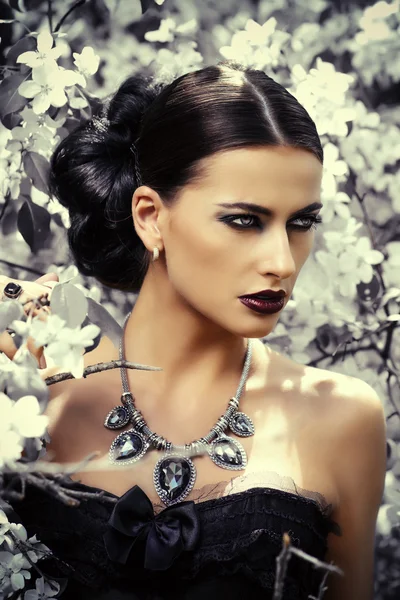 precious necklace. Gothic style.