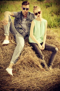 modelleri açık. Denim stil.