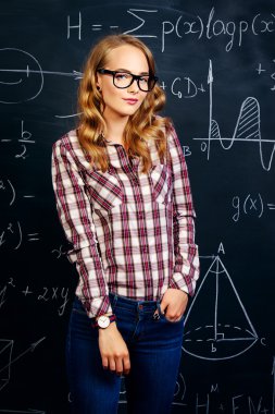 Güzel öğrenci kız.