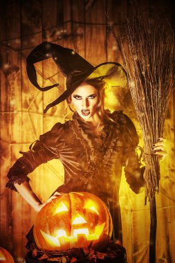 sihirli kadın. Cadılar Bayramı.