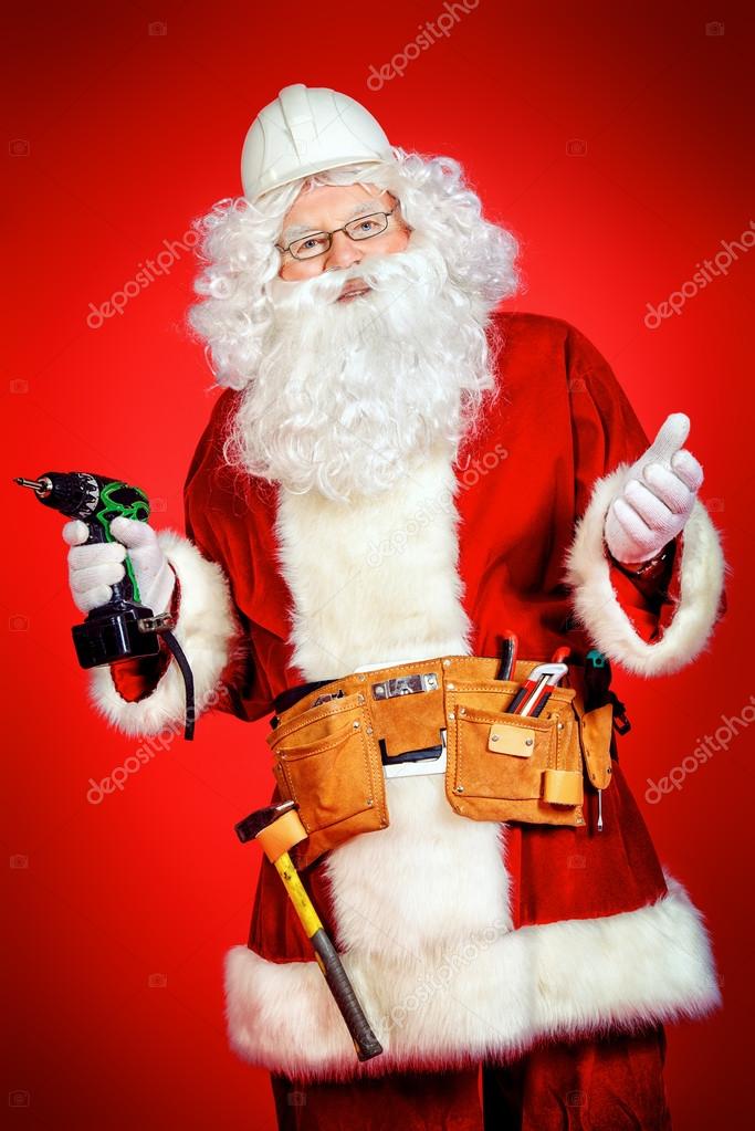 Santa builder — Stock Photo © prometeus 59471509