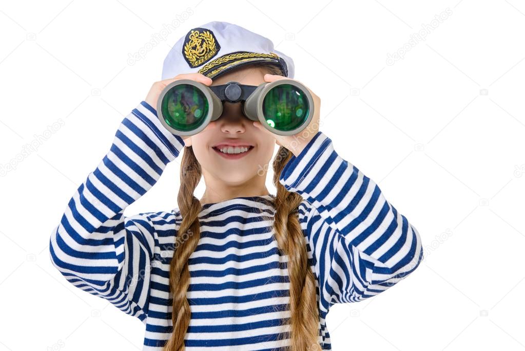 sailor with binoculars