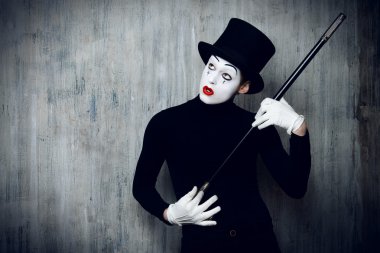 stick and mime