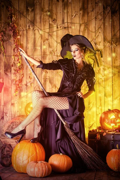 witch on a broom