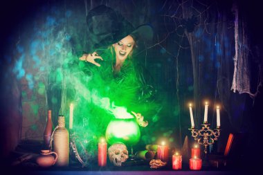 magic poison Halloween clipart