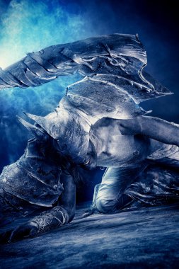 Lucifer boynuzlu şeytan