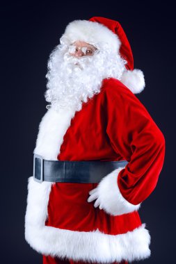 sideview of Santa Claus clipart