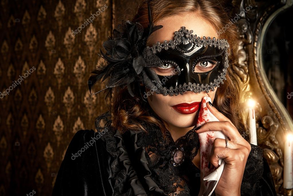 Vampire in mask — Stock Photo © prometeus 96335640