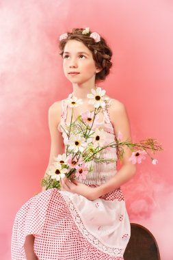 romantik kız. Çocuk moda.