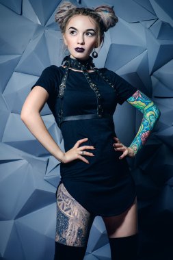 Vogue modeli, genç kadın çekici