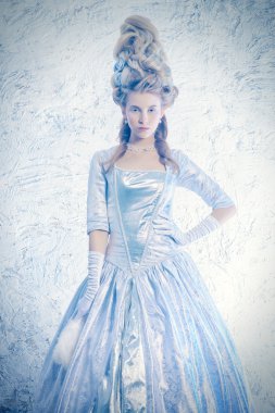 karlı vintage. Buz kraliçesi kavramı.