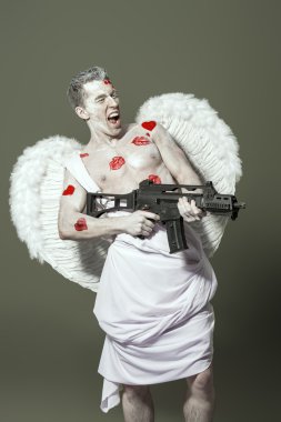 erkeksi melek. Sevgililer günü. Aşk kavramı.