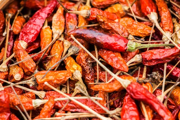 Close up red chilli peppers — Stock Photo, Image