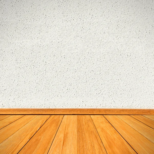 Empty room. Concrete wall against perspective wood floor. — Stock Photo, Image