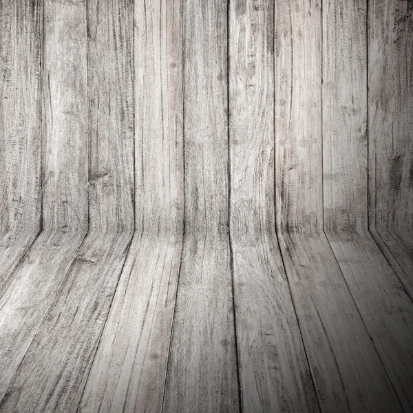 Fondo de paneles de madera gris son alineación vertical en perspec — Foto de Stock