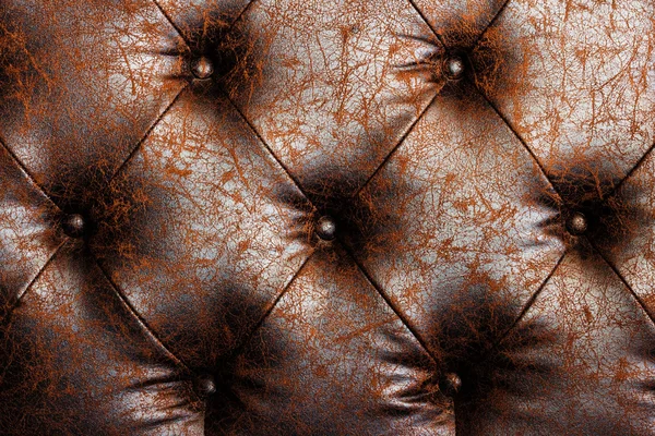 High quality brown leather background. — Stock Photo, Image