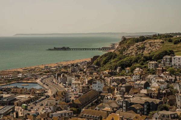 Engelska badort i hastings — Stockfoto