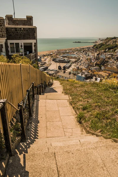 Hastings İngilizce tatil beldesi — Stok fotoğraf