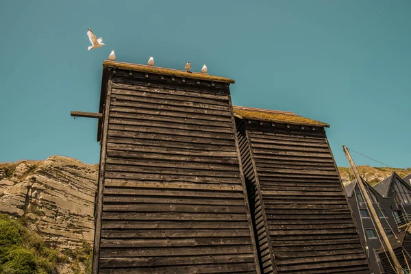 English seaside resort of hastings — Stock Photo, Image