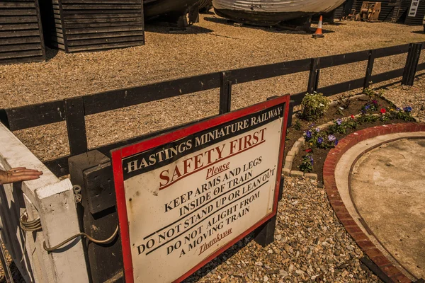 Località balneare inglese di Hastings — Foto Stock