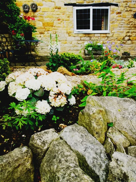 Strada in scheggiatura cotswolds campden — Foto Stock