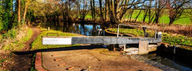 Greenway bisiklet pisti Strarford Avon Warwickshire İngiltere üzerine