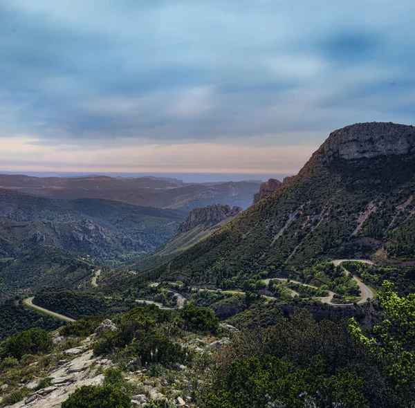 Панорамный вид с горы — стоковое фото