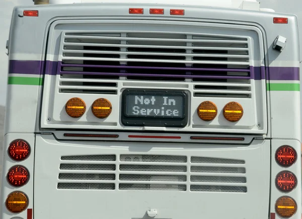 Não em autocarro de serviço — Fotografia de Stock